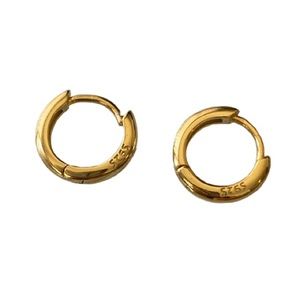 *Vermeil* Small hoop huggie earrings